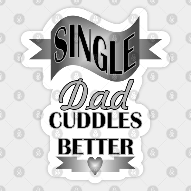 1980s Cool black grey typography proud single dad Sticker by Tina